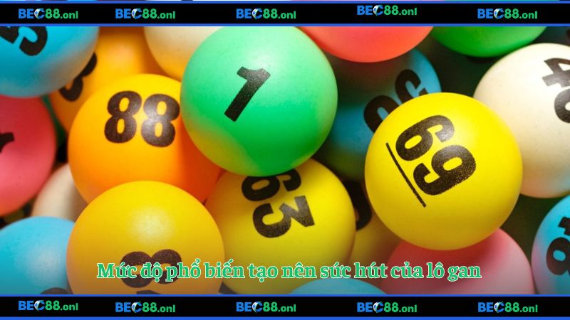 Mức độ phổ biến tạo nên sức hút của lô gan 