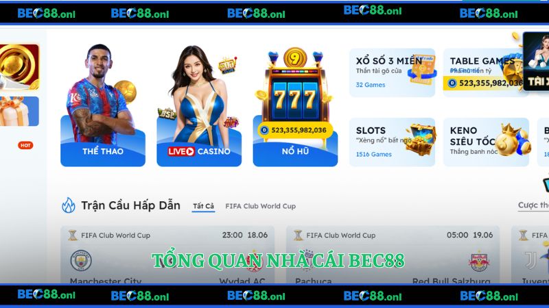 Tổng quan thông tin của chuyên trang giải trí online BEC88